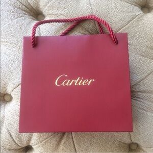 CARTIER Gift Bag, red and gold